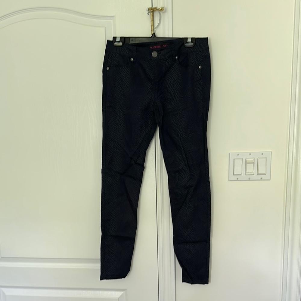 Material Girl Black Textured Pants